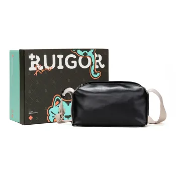 RUIGOR PU Smartphone Pocket Shoulder Bag Crossbody Bag Regular Unisex Black