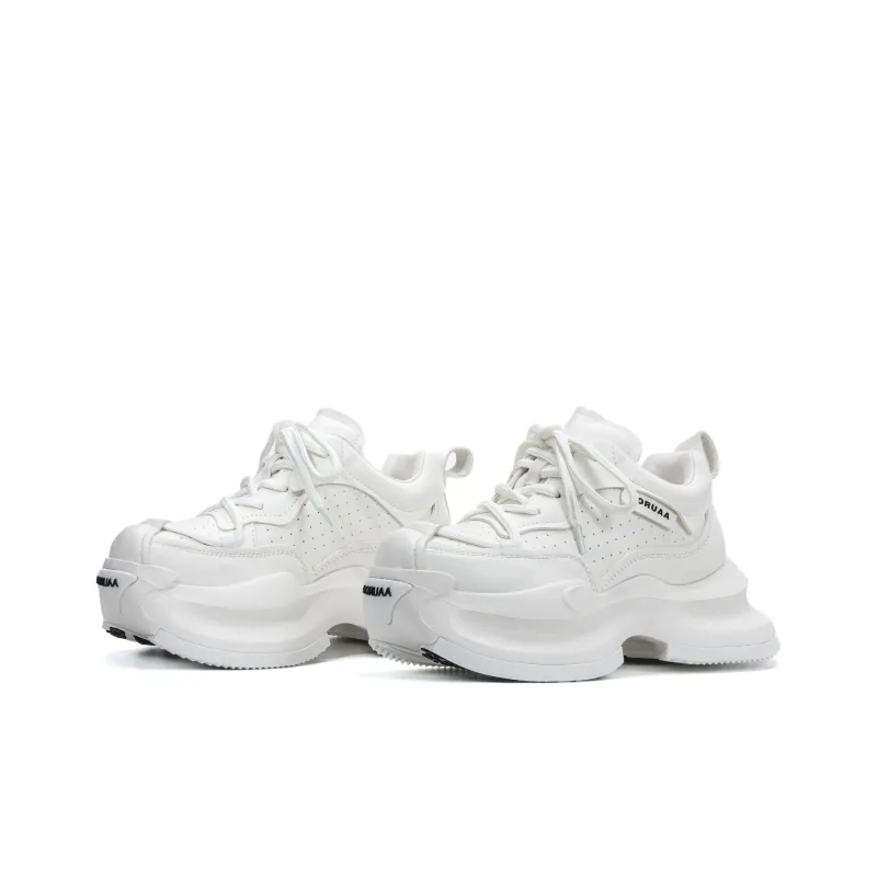 UanDi Cushioning, Slip Resistant, Abrasion Resistant, Height Increasing Low Top Chunky Sneakers Women's-1