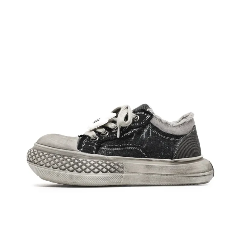 Flange Bullo Durable Breathable Lightweight Low Top Canvas Shoes Unisex-0