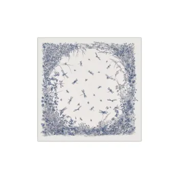 DIOR Silk Scarves Women's White