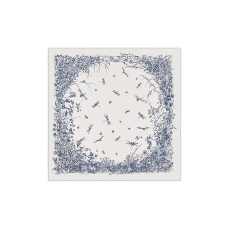 DIOR Silk Scarves Women's White-0