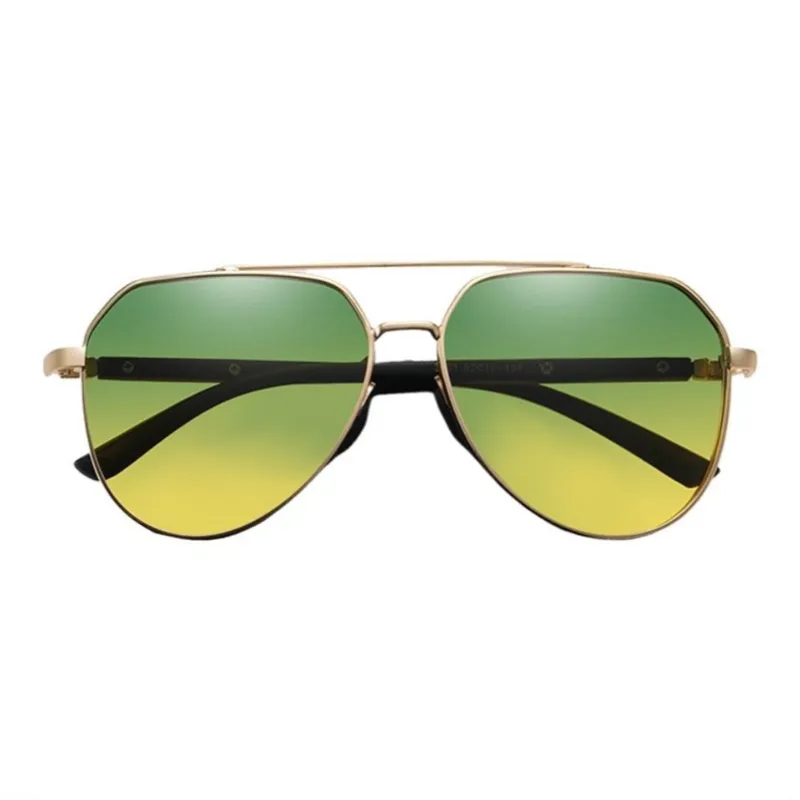 Thunder Pailong Alloy Aviator Sunglasses Unisex Black/Gray/Gunmetal/Gold-12