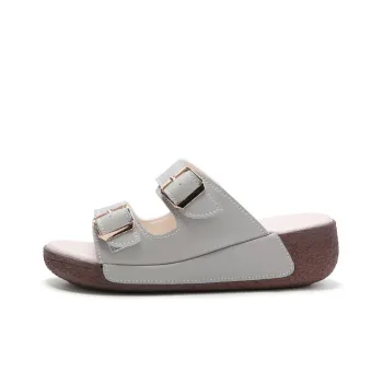 Reivanti Slip-Resistant Slide Slippers Women's Gray