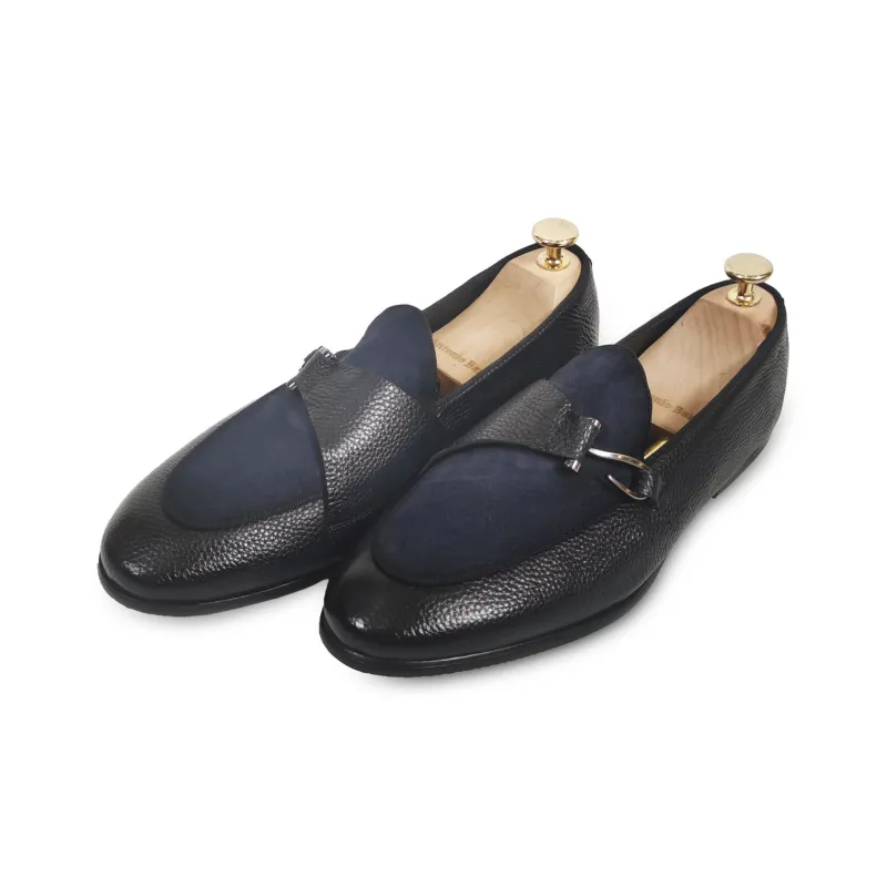 ANTONIO BAREZZI Loafers Men Black/Green/Navy Blue-12