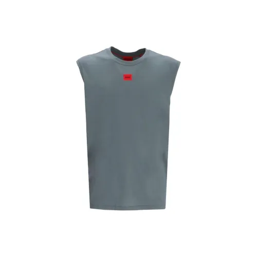 HUGO Tank Tops Men Gray