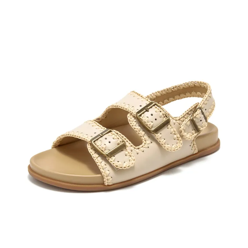 Beau Today Beach Sandals Women's Apricot-1