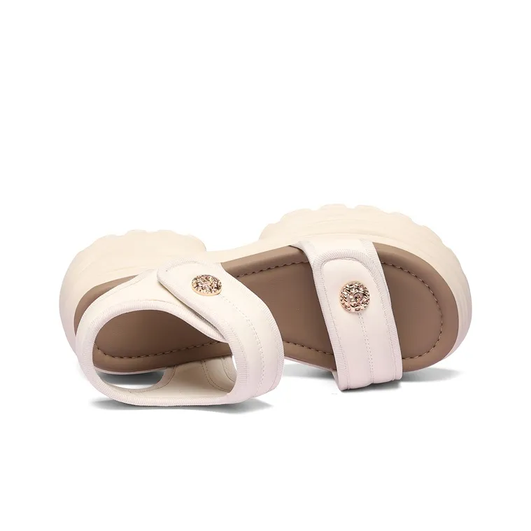 Golden Silk Rabbit Beach Sandals Women's-8