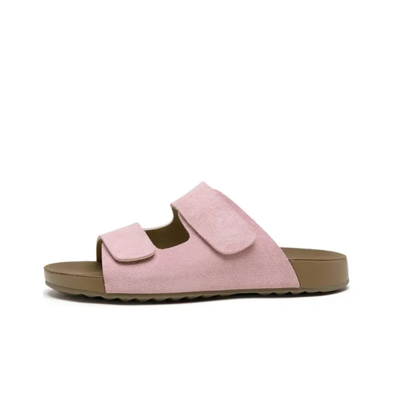 AGSDON Slide Slippers Women's Apricot/Beige/Pink-14