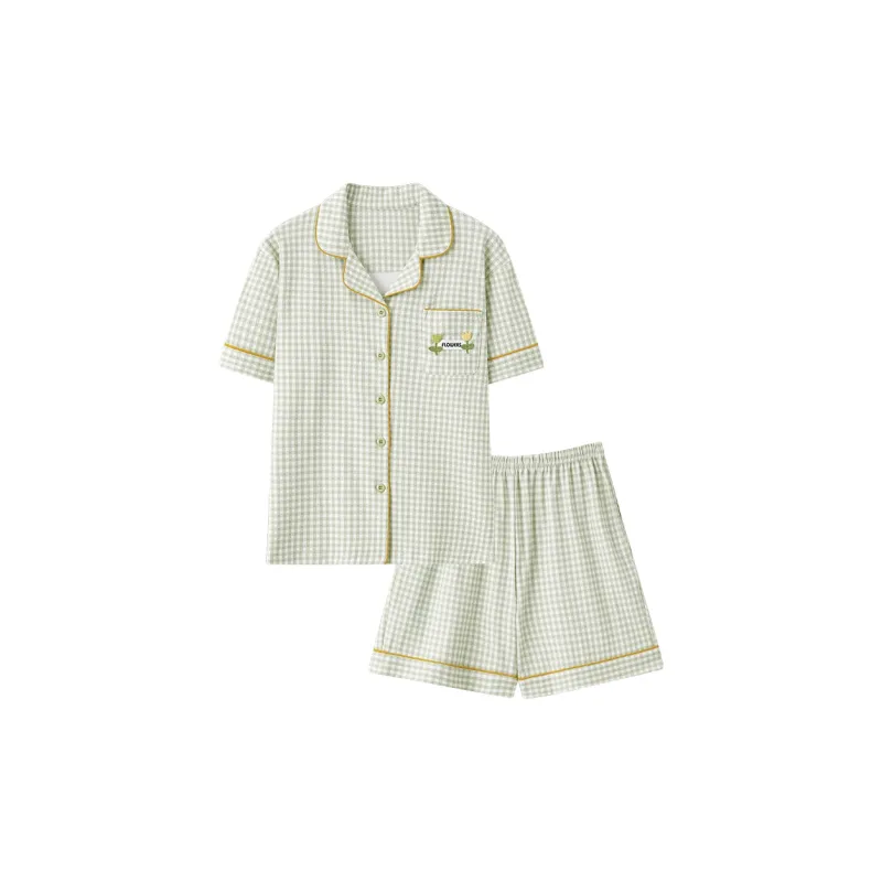 JinShaLa Pajama Set Women's Green-0