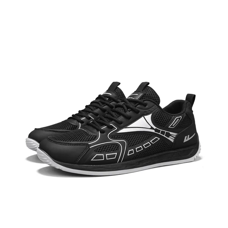 Warrior Cortez Shoes Abrasion Resistant, Lightweight, And Breathable Low Top Casual Shoes Men's Black Gray-3