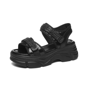 Golden Silk Rabbit Beach Sandals Women's