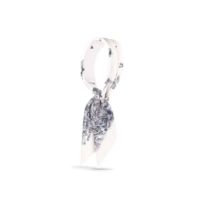 DIOR Silk Scarves Women's White-1