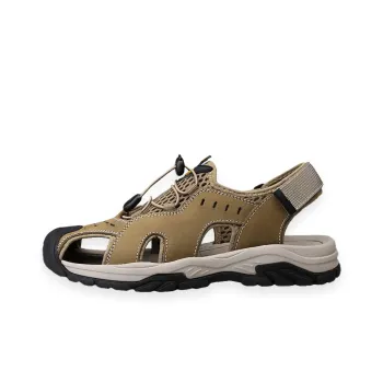 BECK Beach Sandals Men Black/Khaki
