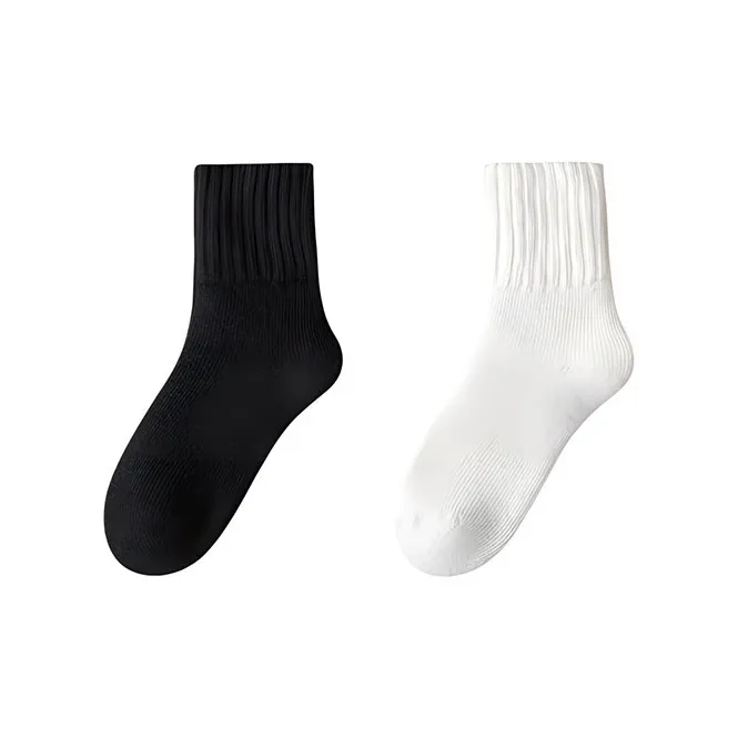 MIIOW Mid Calf Socks Women's 2 Pack-1