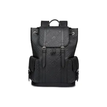FAIRWHALE Top Grain Cow Leather PU Style Backpack Laptop Bag Backpack Regular Unisex Multicolor