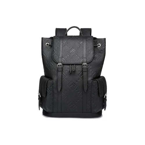 FAIRWHALE Top Grain Cow Leather PU Style Backpack Laptop Bag Backpack Regular Unisex Multicolor