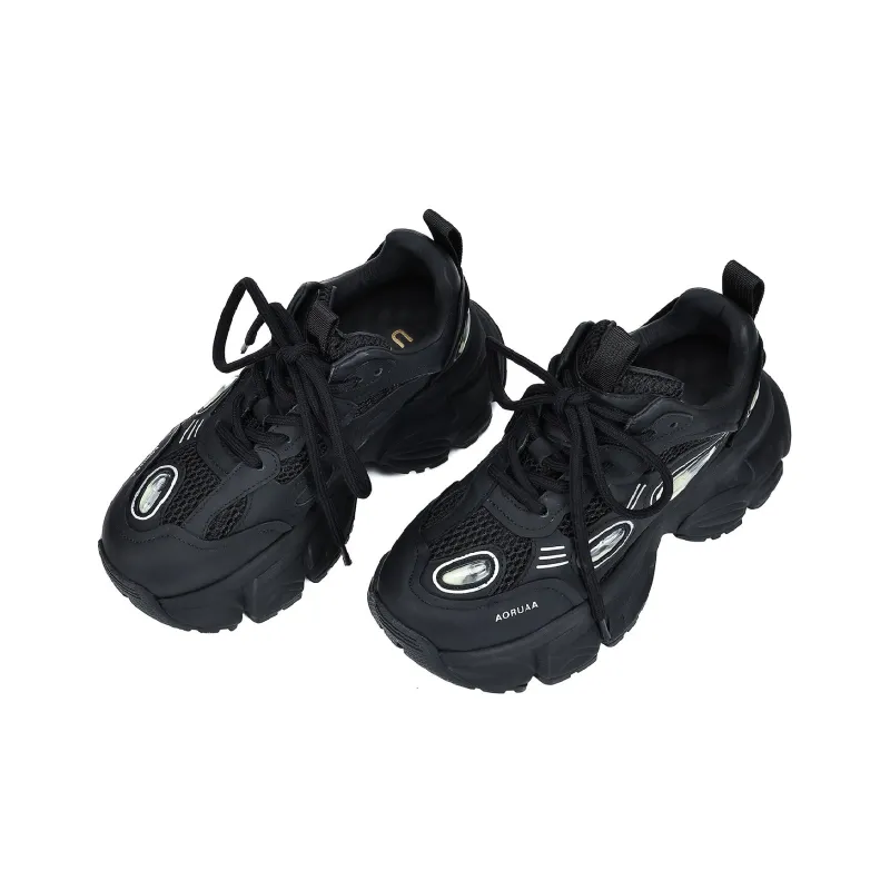 UanDi Cushioning Anti-Slip And Wear-Resistant Height Increasing Low-Top Chunky Sneakers Women's-5