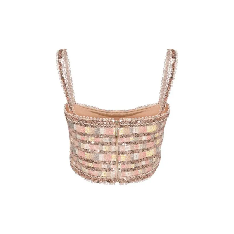 ELIE SAAB Sequin embellished Crop Top-1