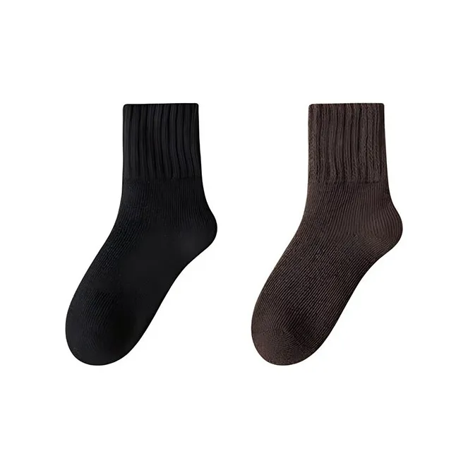 MIIOW Mid Calf Socks Women's 2 Pack-0
