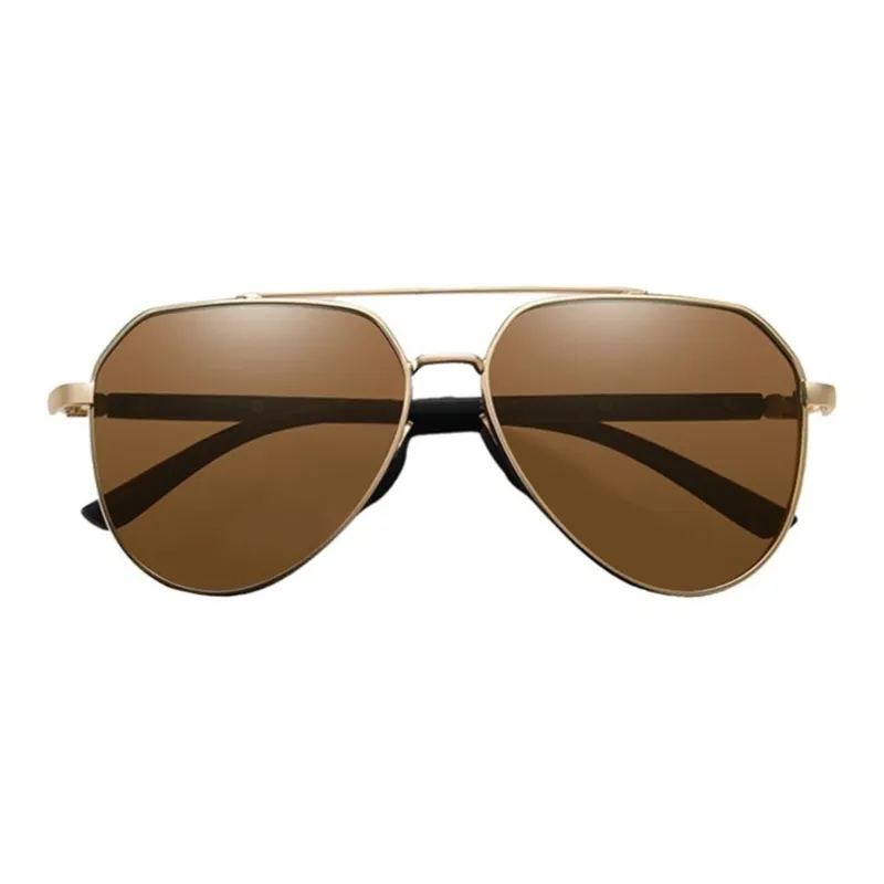 Thunder Pailong Alloy Aviator Sunglasses Unisex Black/Gray/Gunmetal/Gold-4