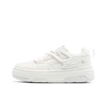 Warrior Small White Shoes Lightweight And Breathable Low Top Skateboard Shoes Women's