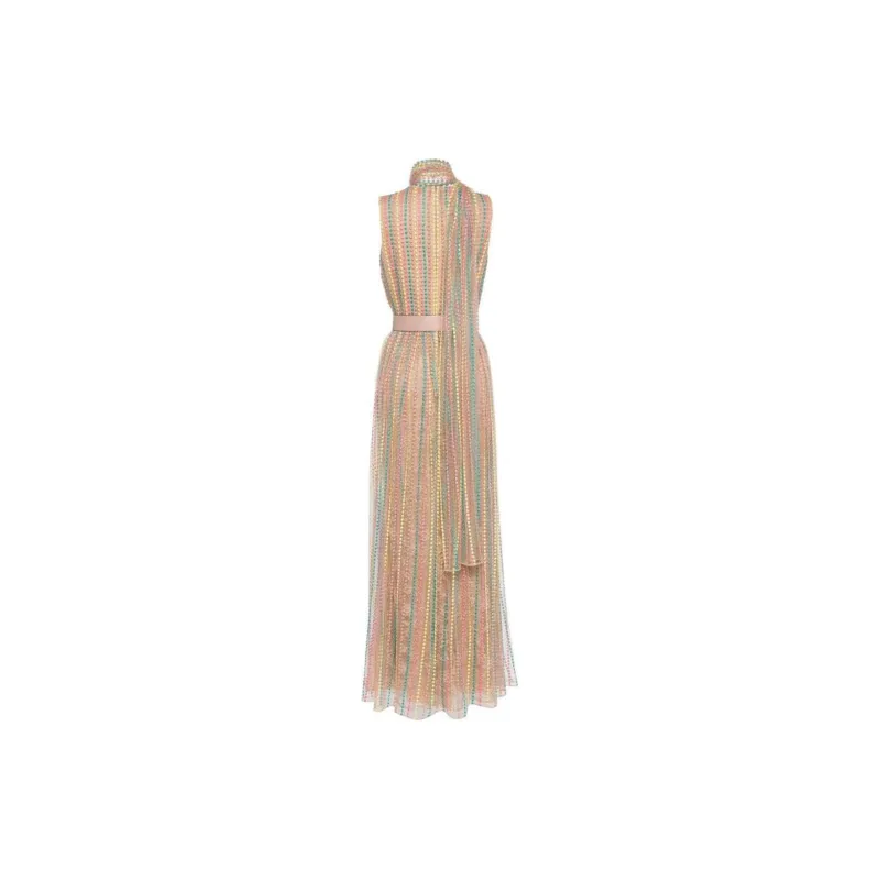 ELIE SAAB Dot-embroidered Tulle Maxi Dress-1