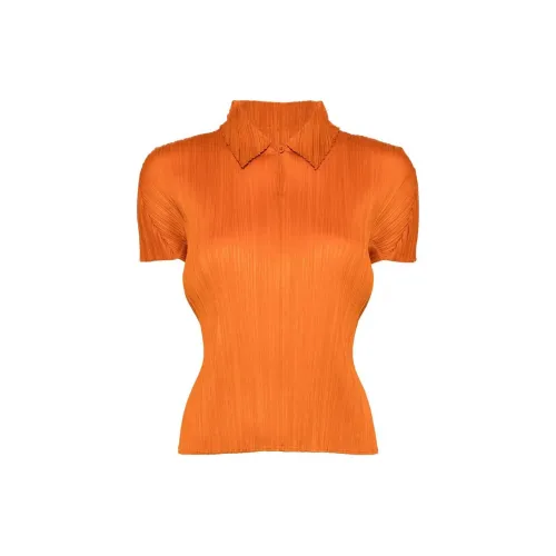 PLEATS PLEASE ISSEY MIYAKE Shirts Women's Burnt Orange