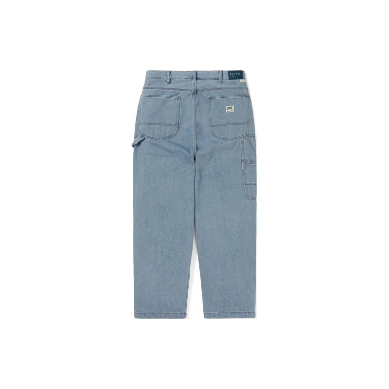 Thisisneverthat x FARAH SS24 Denim Painter Pants Jeans Unisex Bleached White Blue-1