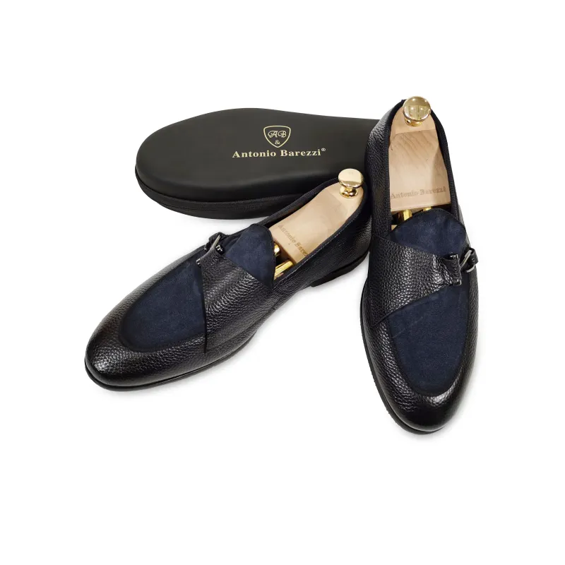 ANTONIO BAREZZI Loafers Men Black/Green/Navy Blue-13