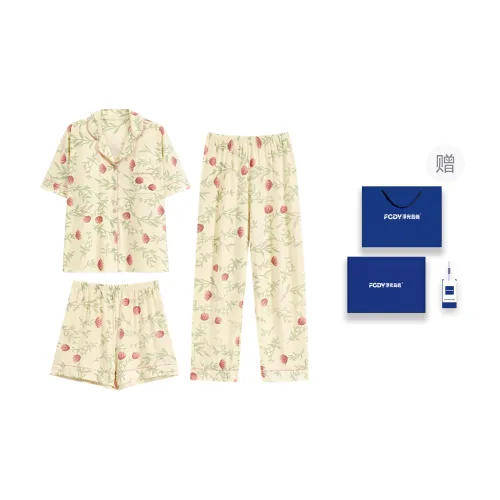 Floating Light Islands Pajama Set Women's Box Apricot