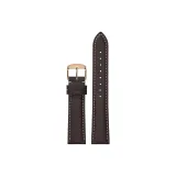 Brown White Thread+Rose Gold Pin Buckle