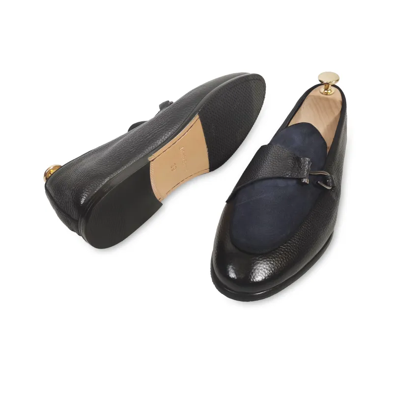 ANTONIO BAREZZI Loafers Men Black/Green/Navy Blue-11