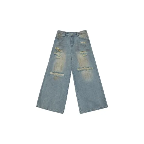 JHYQ Jeans Unisex Blue