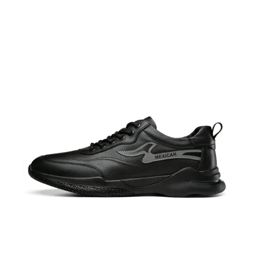 MEXICAN Casual Shoes Men Low-Top Black