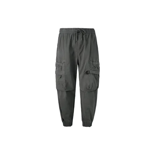 ZENGZHI Cargo Pants Men Gray Military Green