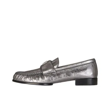 Givenchy 4G Loafers 2cm Women's Silver Gray
