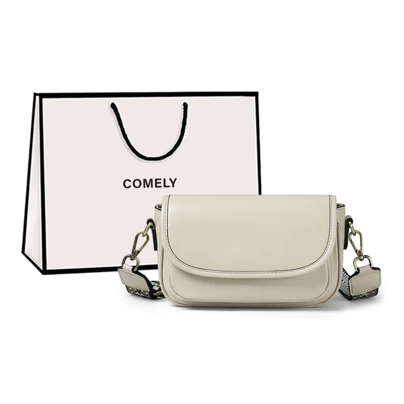 COMELY Cow Leather Shoulder Bag Regular Women's White-0