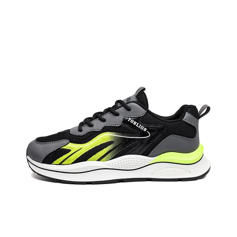 Tonlion Anti Slip Wear Resistant Low Top Running Shoes Men's-5