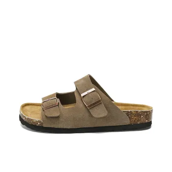 G.N.SHIJIA Cork Sole Metal Slide Slippers Unisex