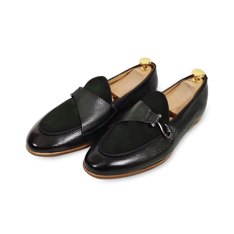 ANTONIO BAREZZI Loafers Men Black/Green/Navy Blue-7