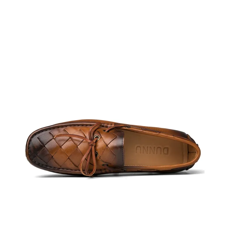 Dunnu Gommino Loafers Men Brown-5