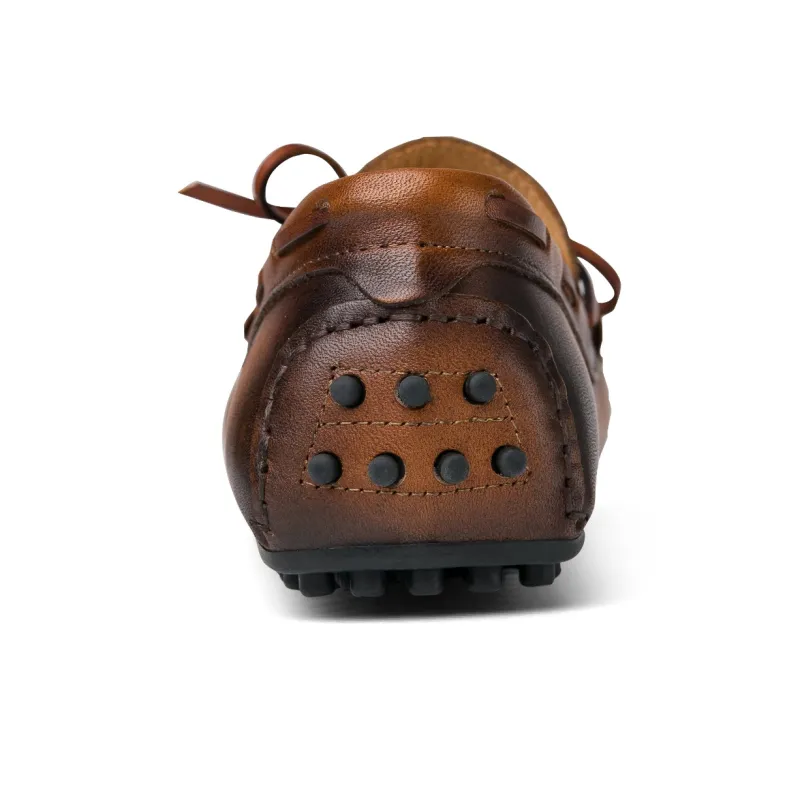 Dunnu Gommino Loafers Men Brown-3