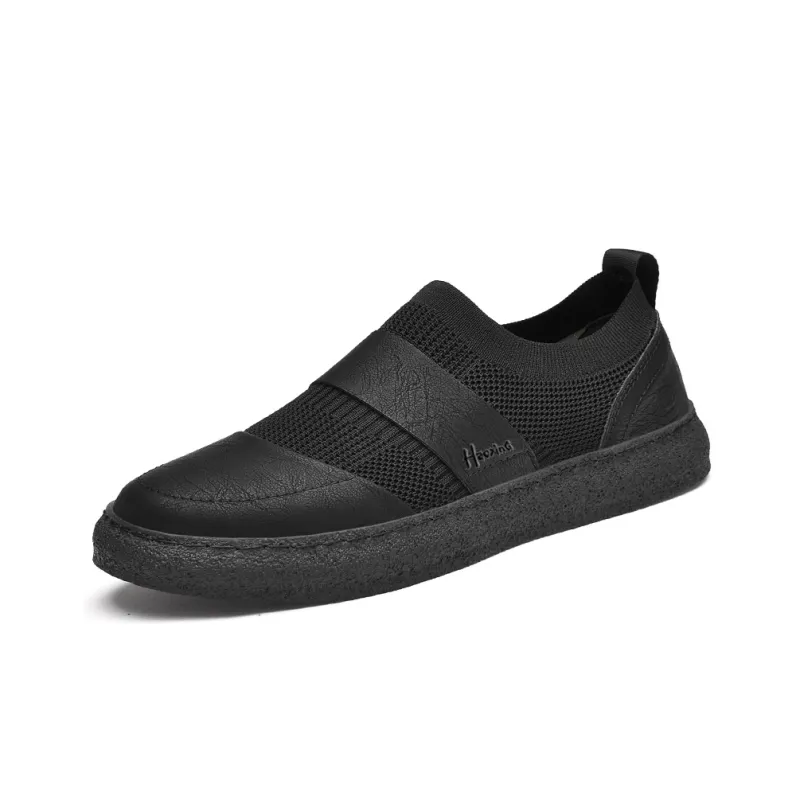 Extravagant Breathable And Wear resistant Low Top Casual Shoes Men's Black-1