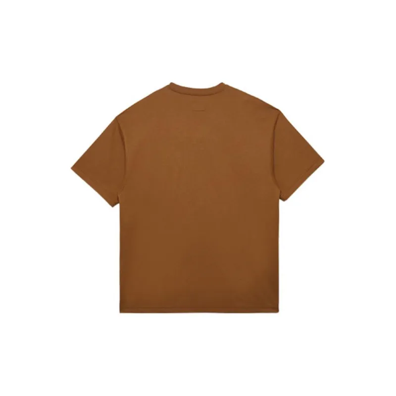 New Era Drop Shoulder Sleeve T-Shirt Unisex Khaki-1