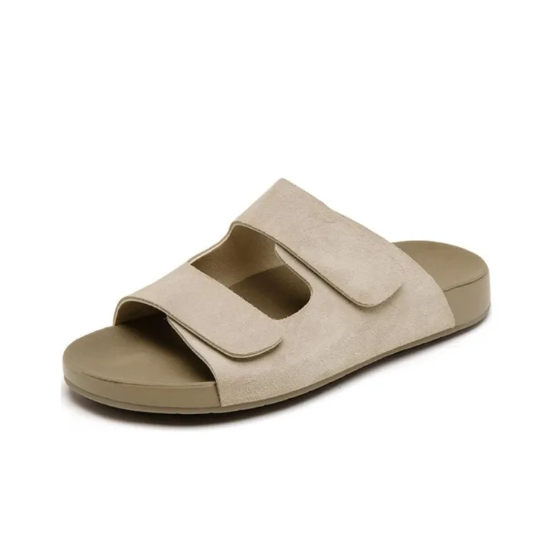 AGSDON Slide Slippers Women's Apricot/Beige/Pink-1