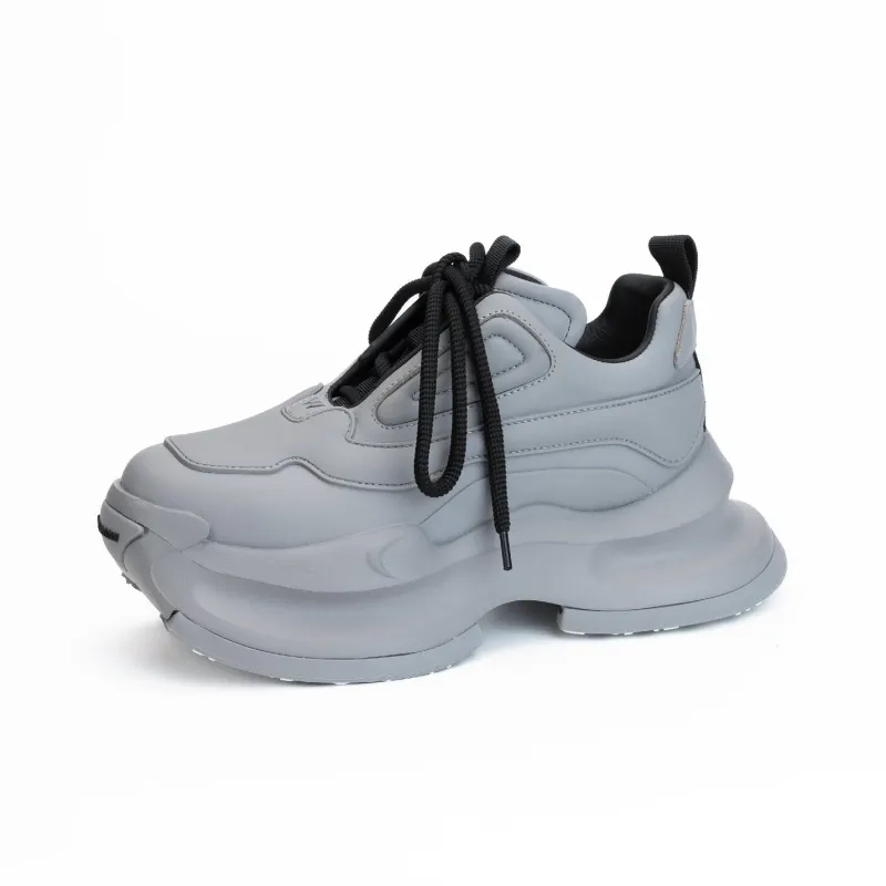 UanDi Cushioning, Slip Resistant, Abrasion Resistant, Height Increasing Low Top Chunky Sneakers Women's-6