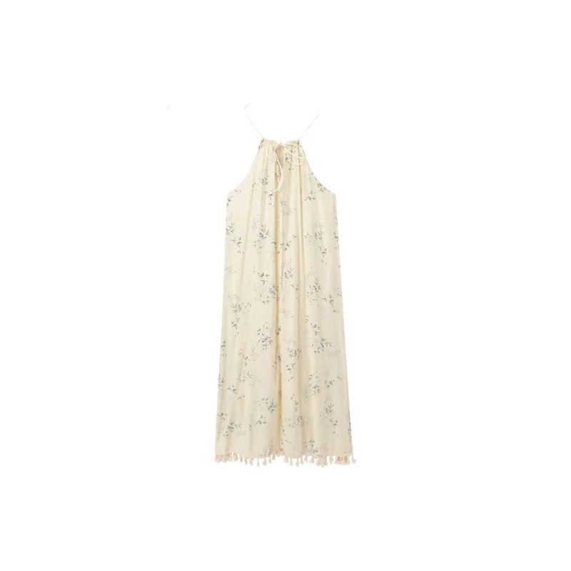 Adeworn Slip Dress Women's White-1