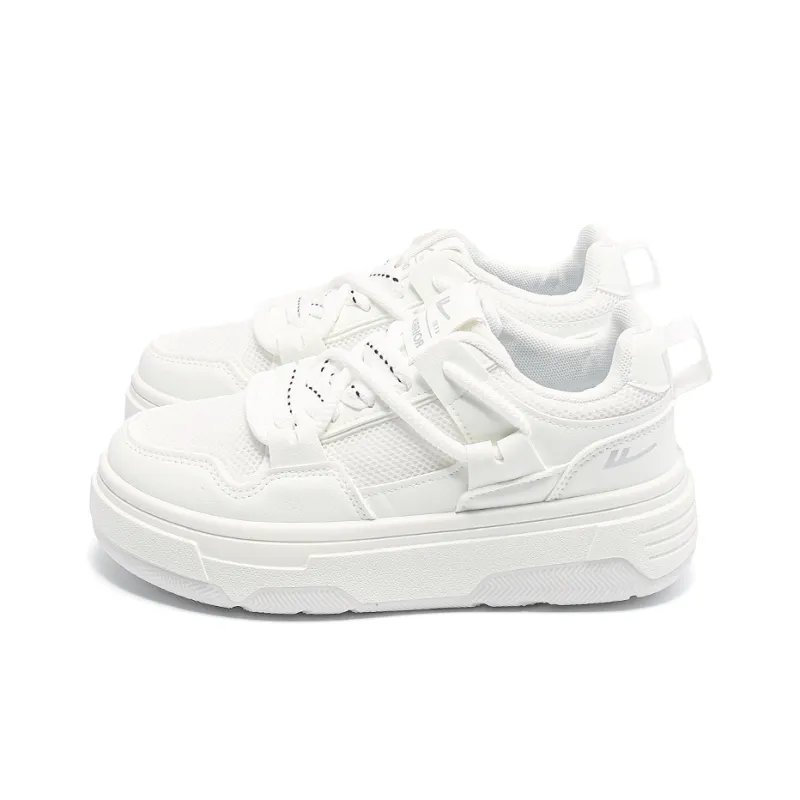 Warrior Small White Shoes Lightweight And Breathable Low-Top Skateboard Shoes Women's-1