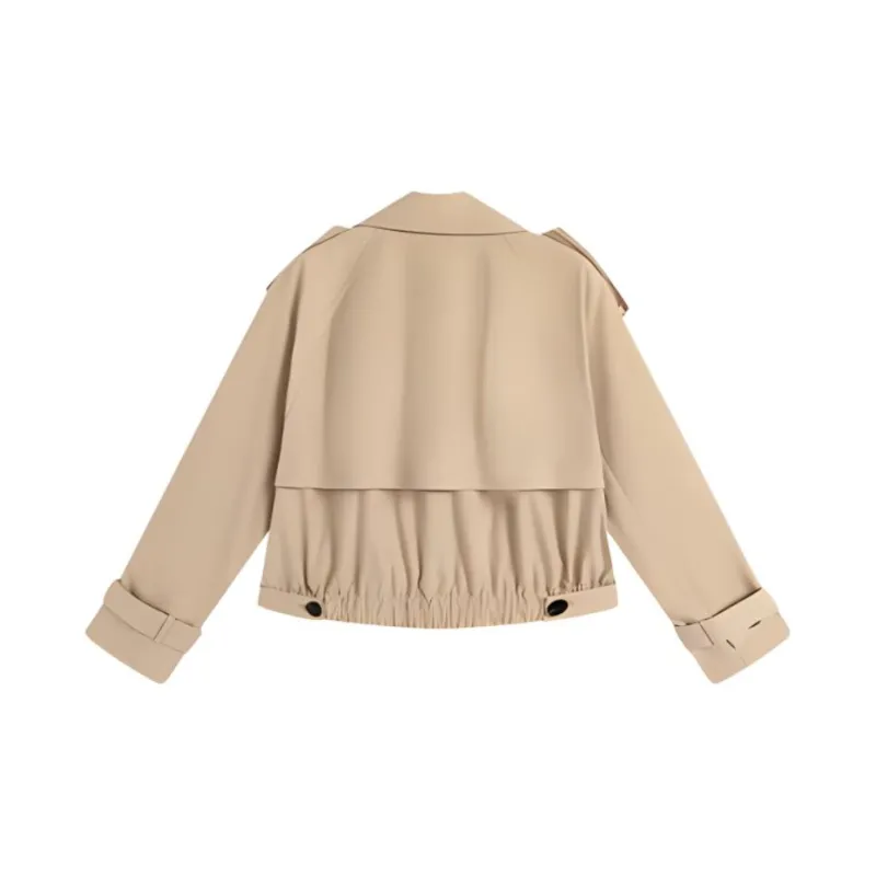Famanxuan Trench Coat Women's Pudding Khaki-1