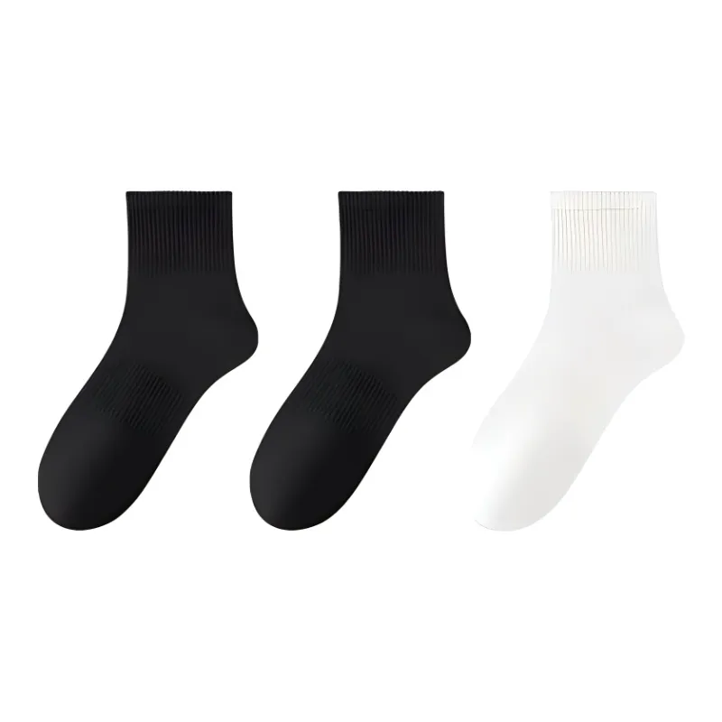 MIIOW Mid Calf Socks Men's 3 Pack-1